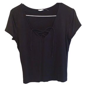 GARAGE TIE FRONT SHIRT